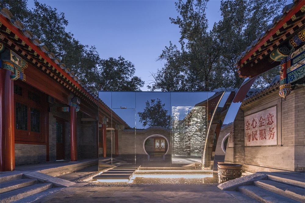 The entrance design of Dongsi Hutong Museum