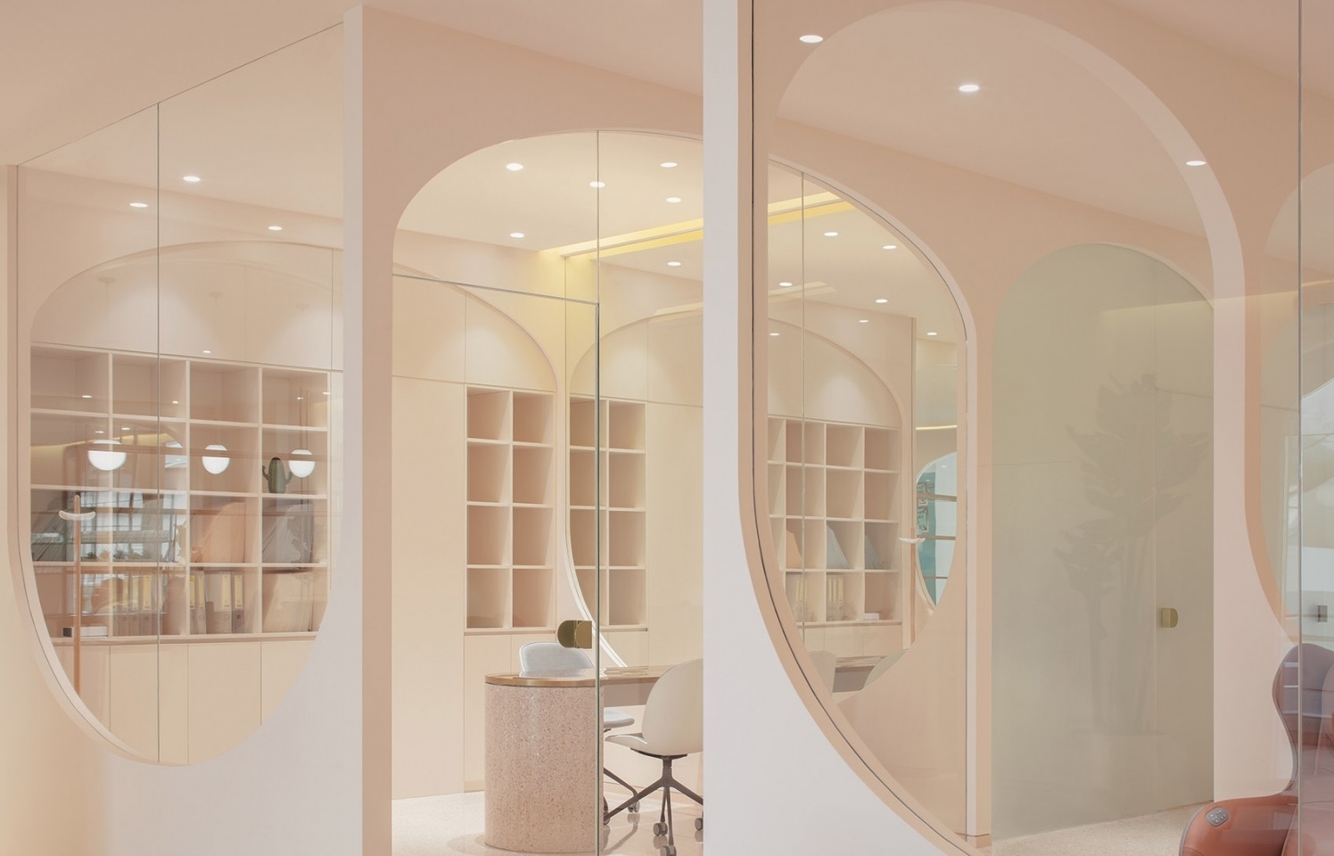 Reception design of Narcissus Beauty Chain Store
