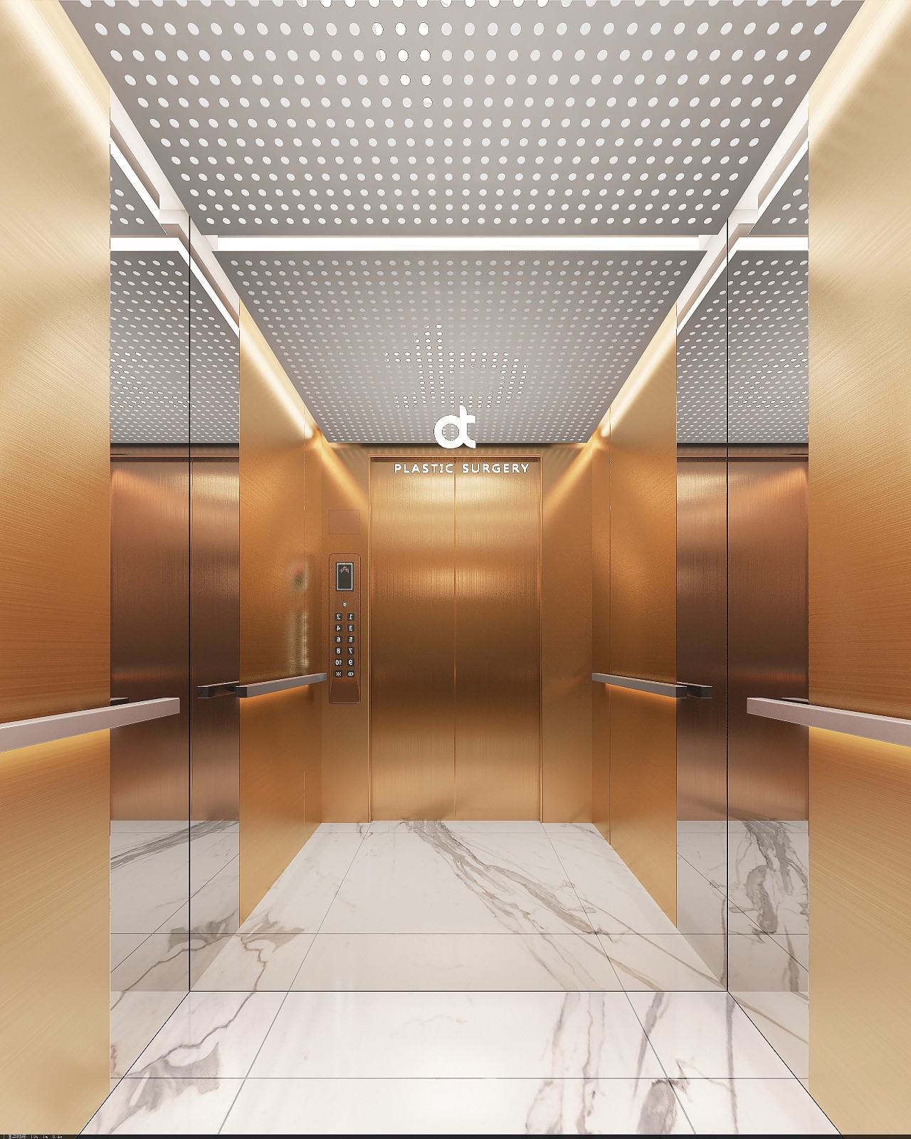 Elevator room design of OT plastic surgery hospital
