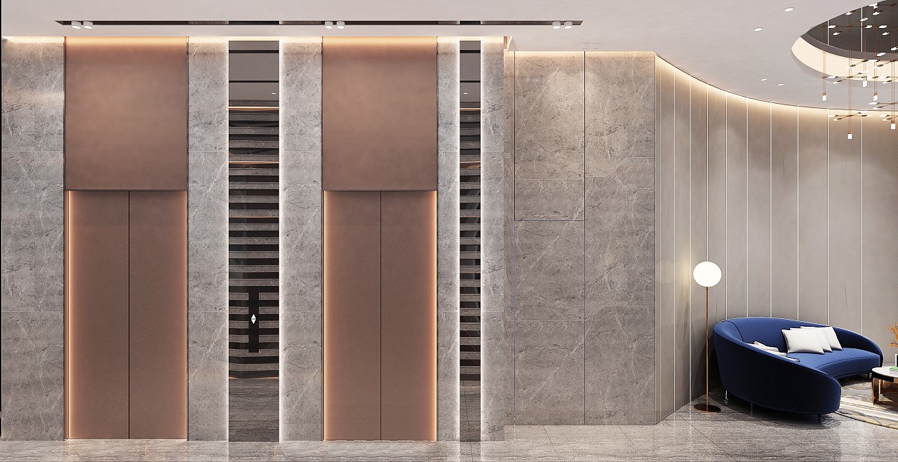 Elevator hall design of OT plastic surgery hospital