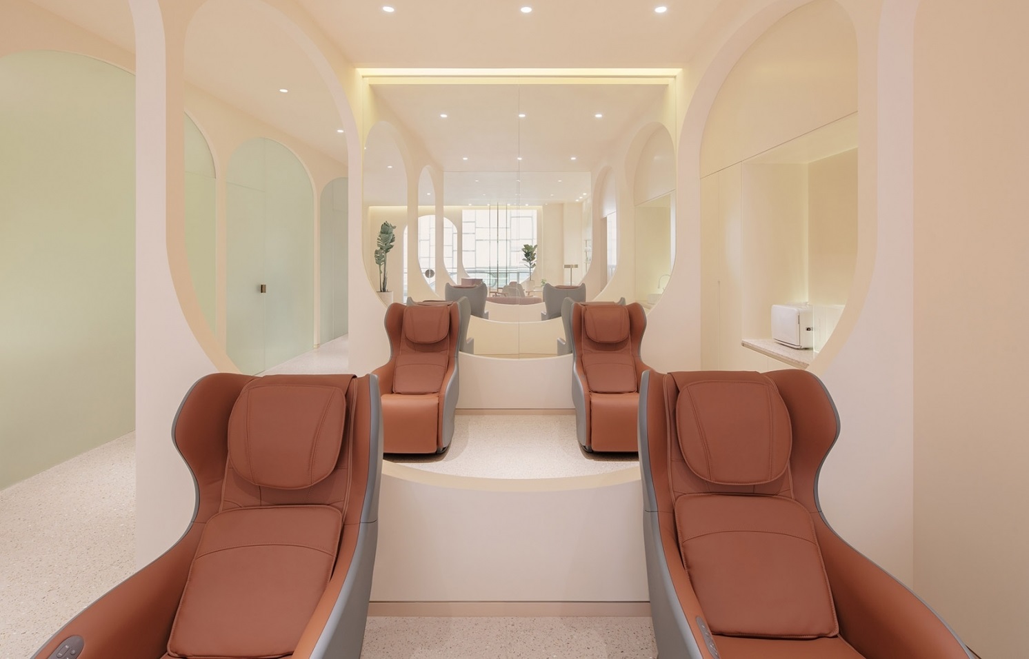 The beauty salon design of Narcissus Beauty Chain Store