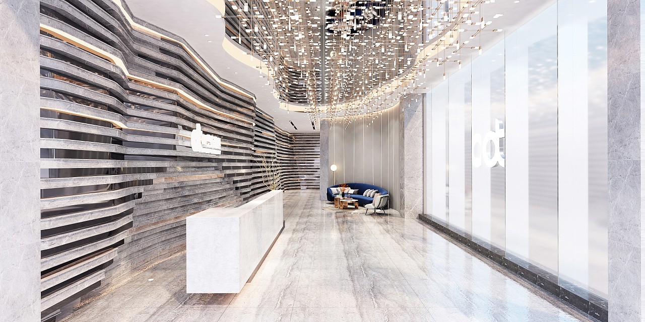 The lobby design of OT Plastic Surgery Hospital