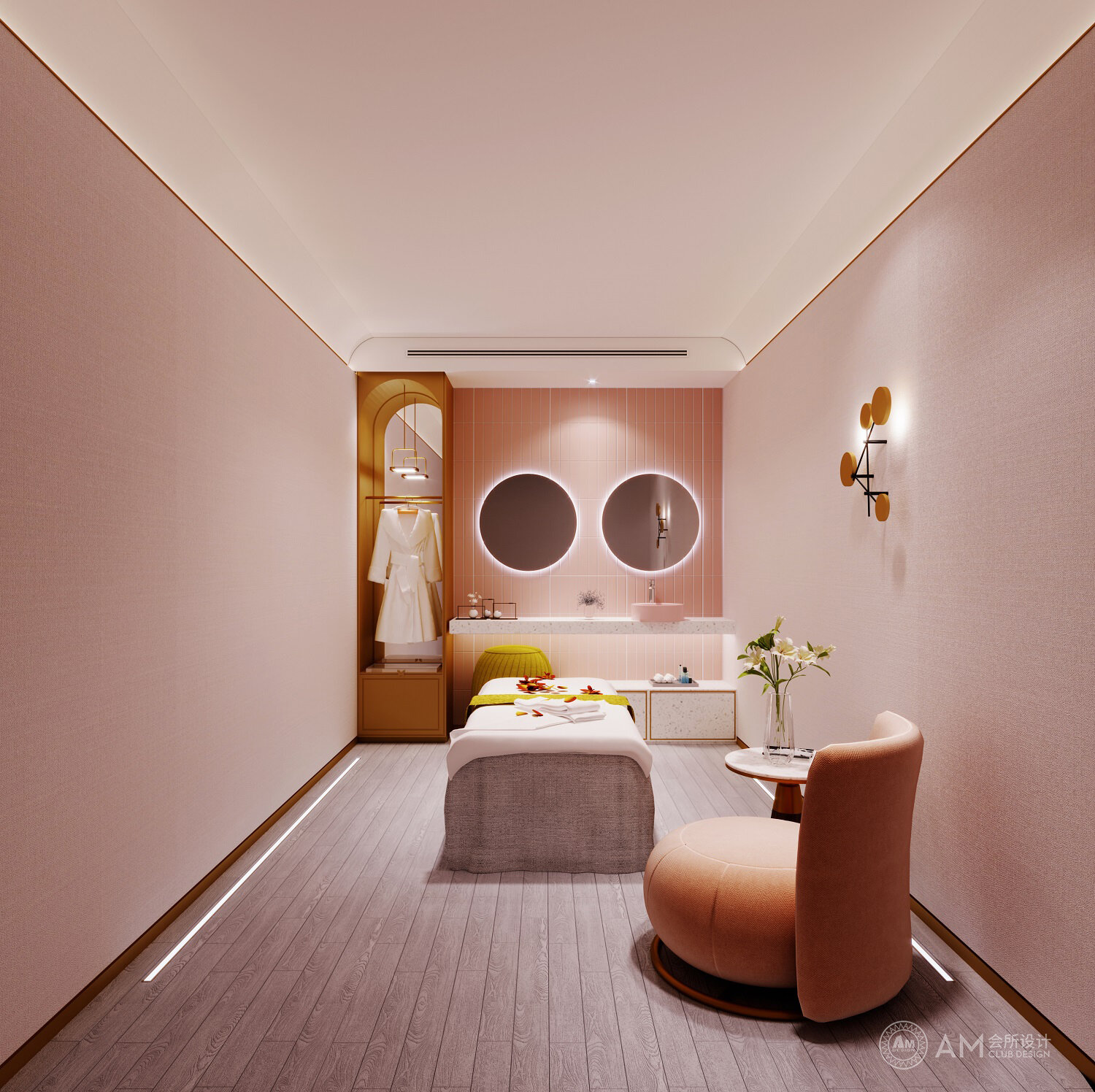 Design of spa room of am| andison beauty salon