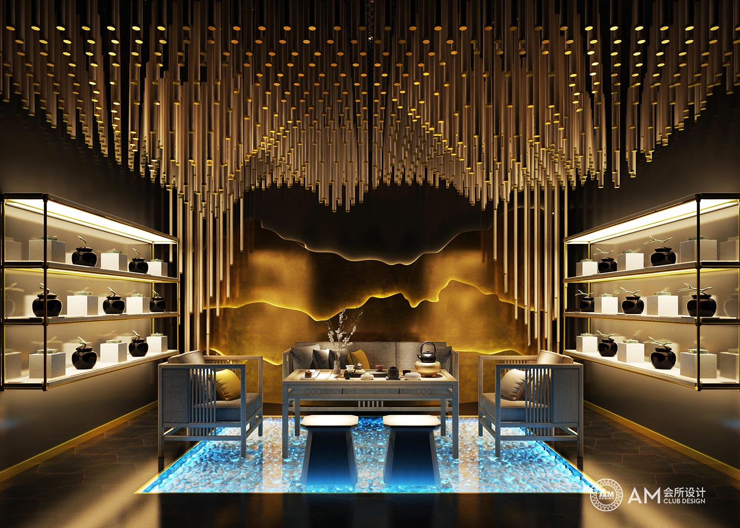 AM DESIGN | Design of tea break room of Tianjun No.7 Top Spa Club
