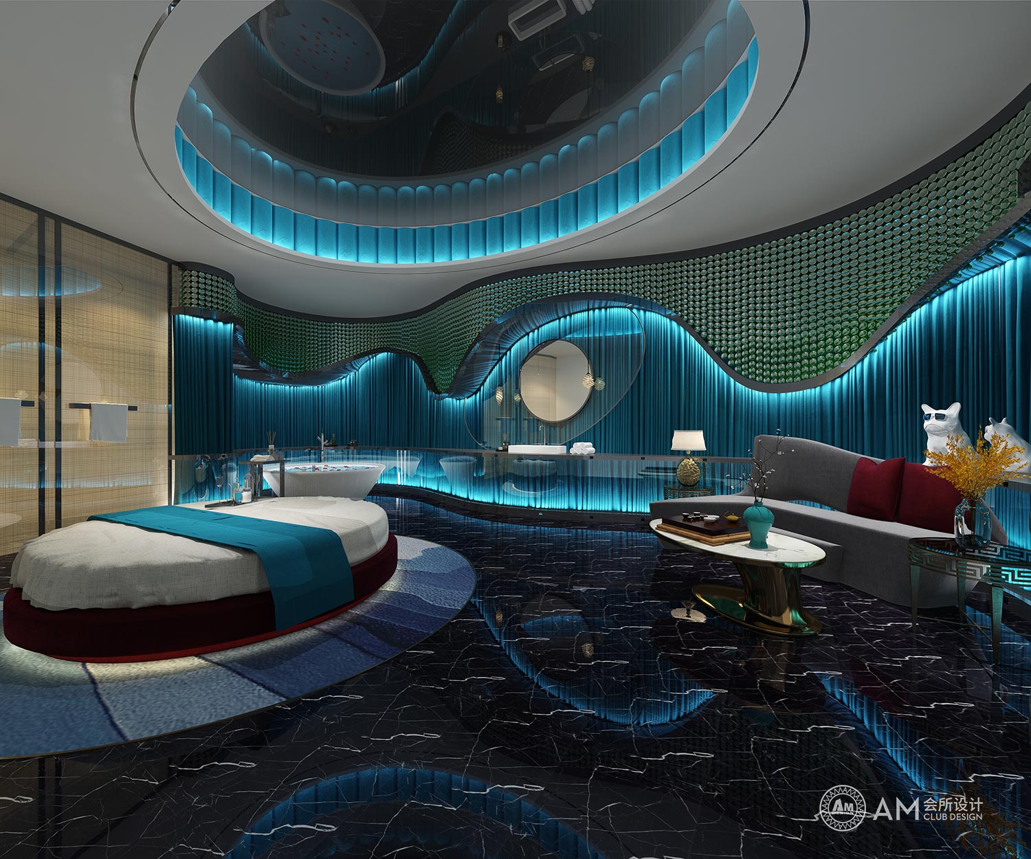 AM DESIGN | Spa room design of Tianjun No.7 Top Spa Club