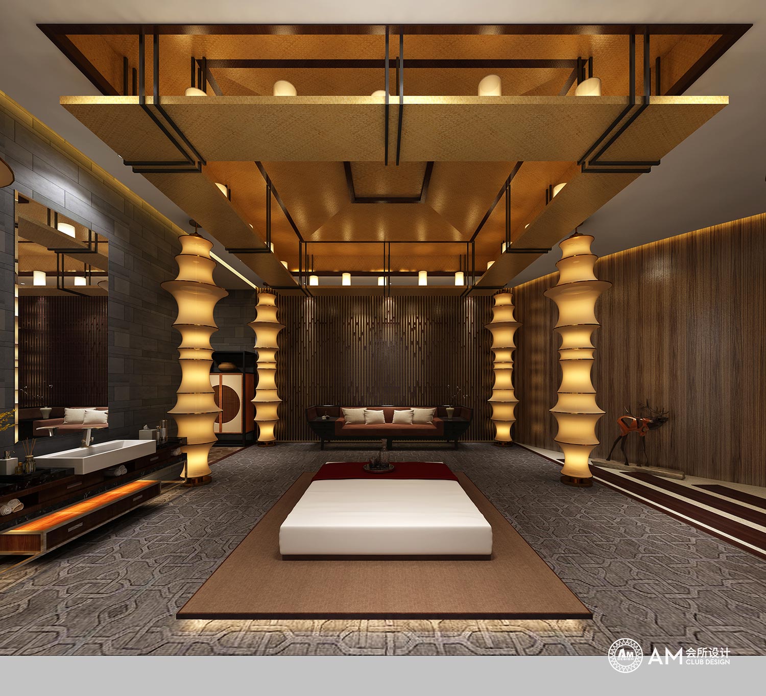 AM DESIGN | Spa room design of Tianjun No.7 Top Spa Club