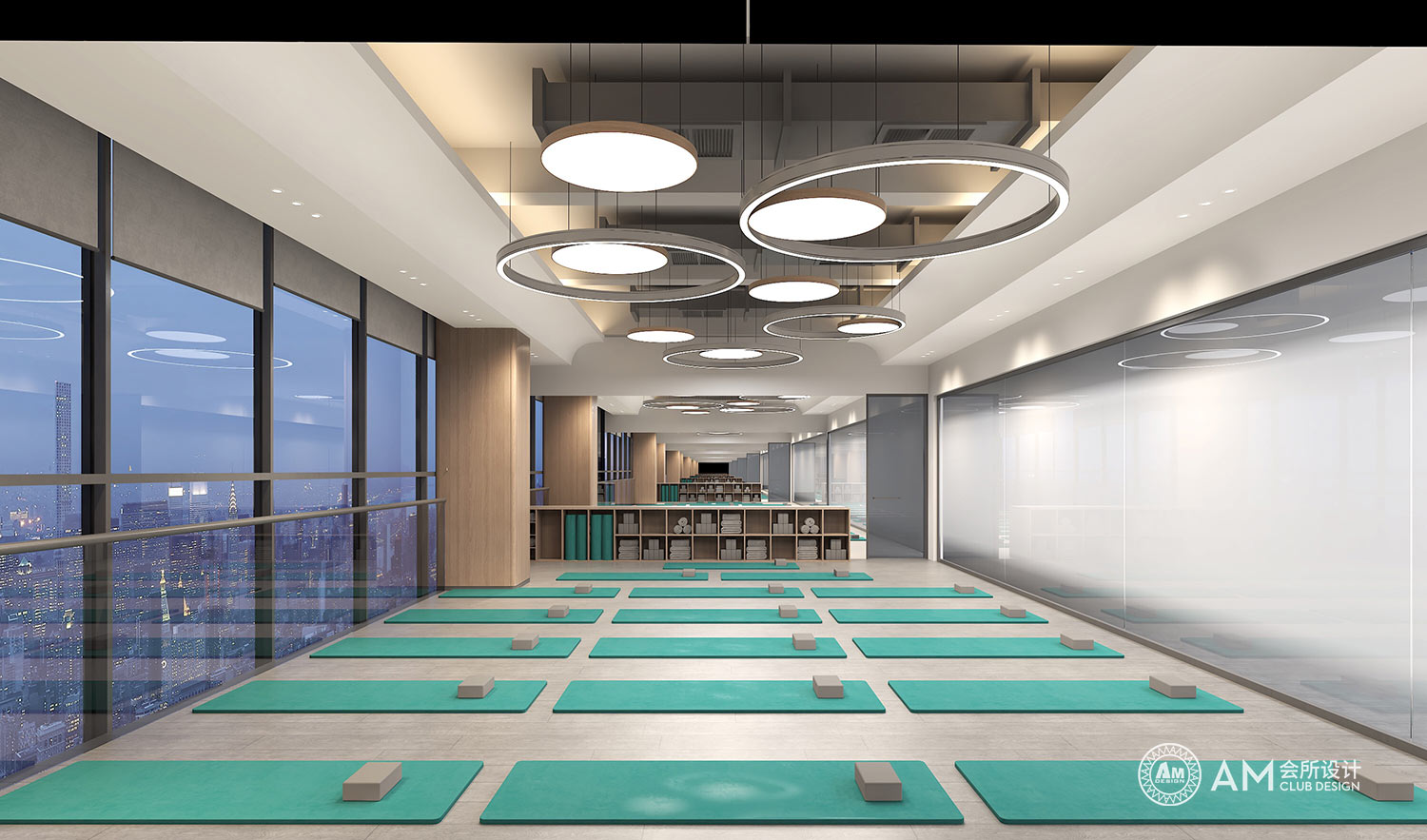 AM DESIGN | Design of Yoga area in Hefei Gymnasium