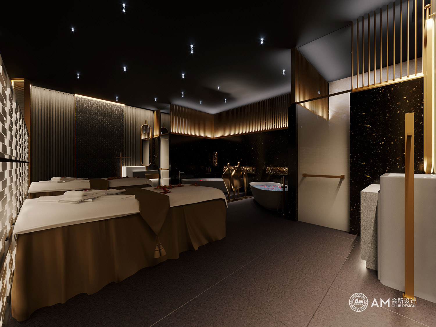 AM DESIGN | Spa room design of hanyuegong Spa Club