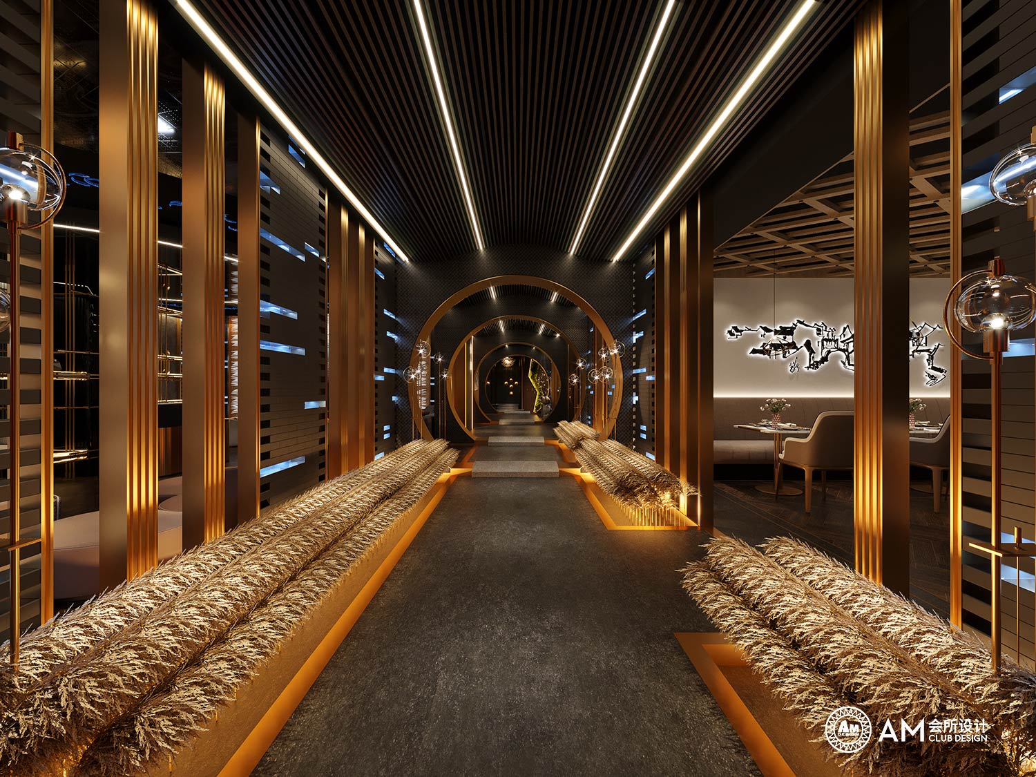 AM DESIGN | Design of lishiyuan Spa Club corrido