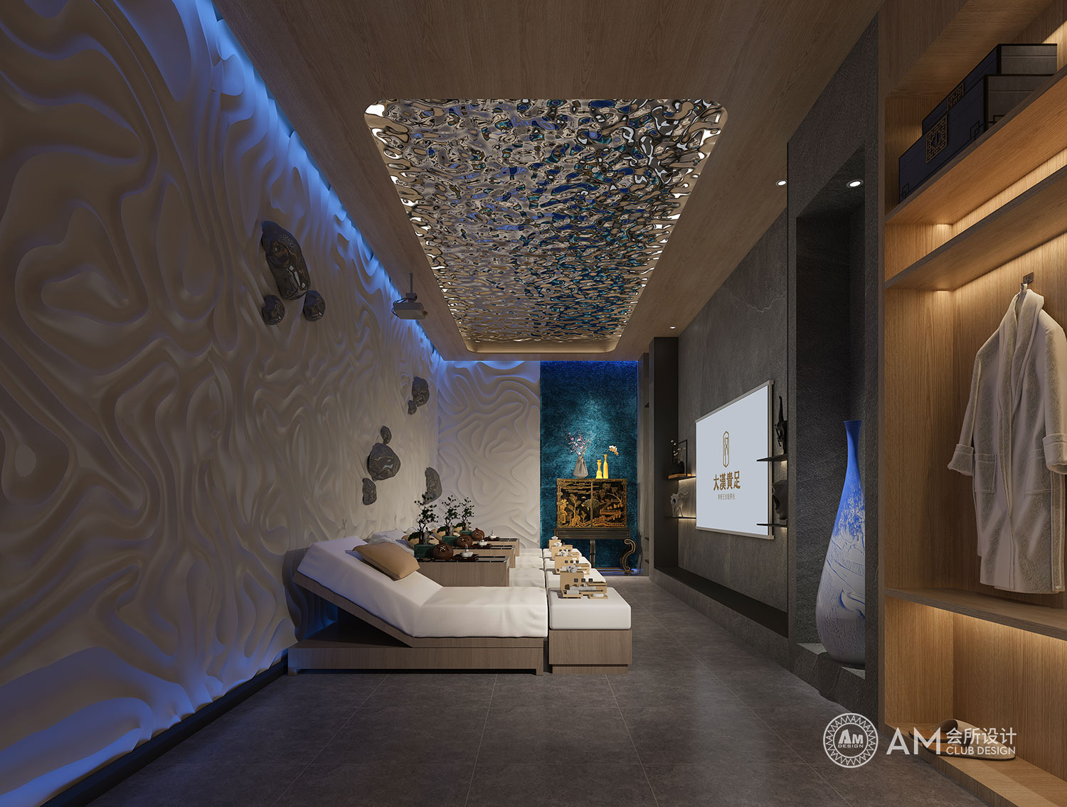 AM DESIGN | Design of spa room of Da Han Guizu Spa Club