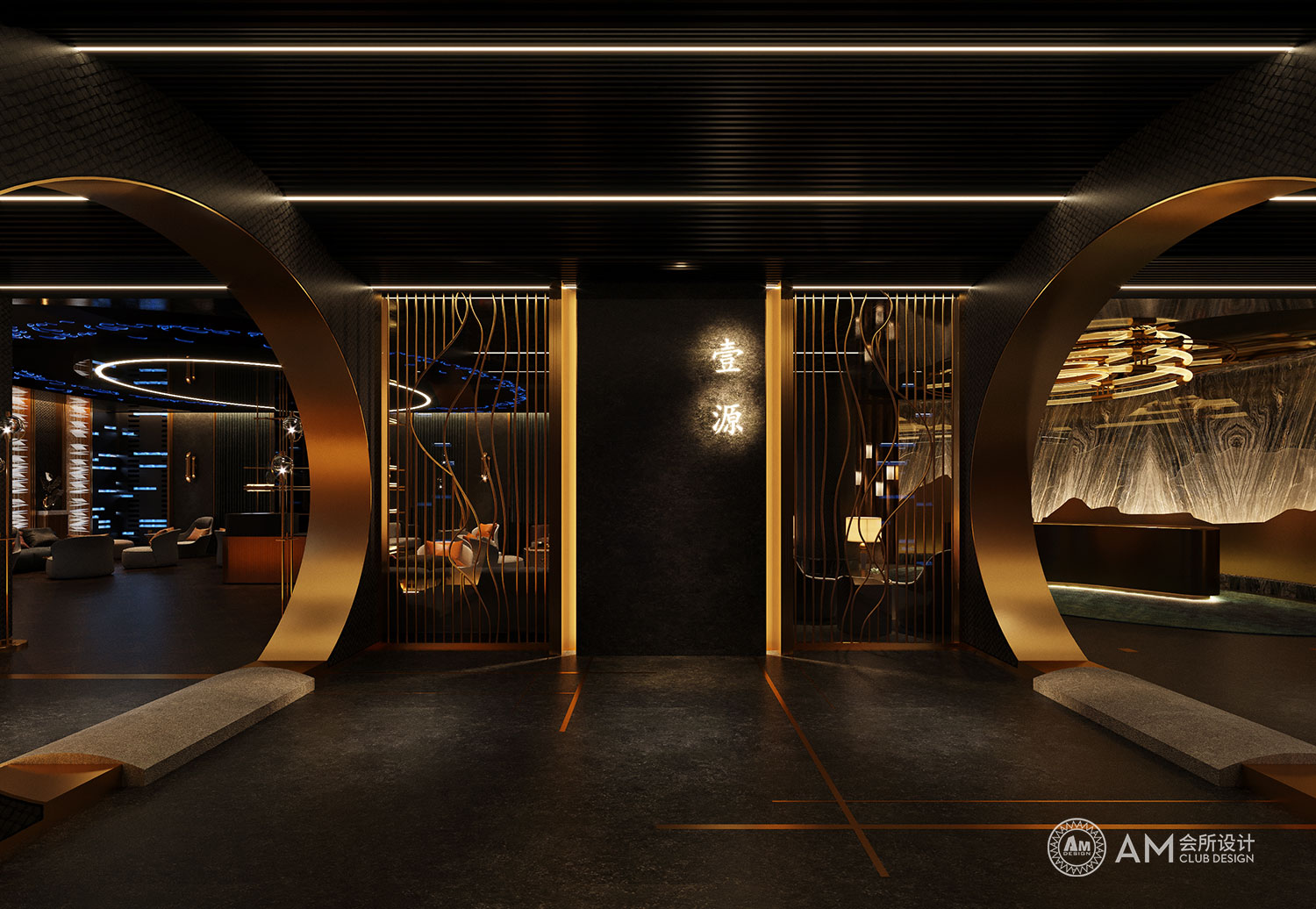 AM DESIGN | Hall design of lishiyuan Spa Club