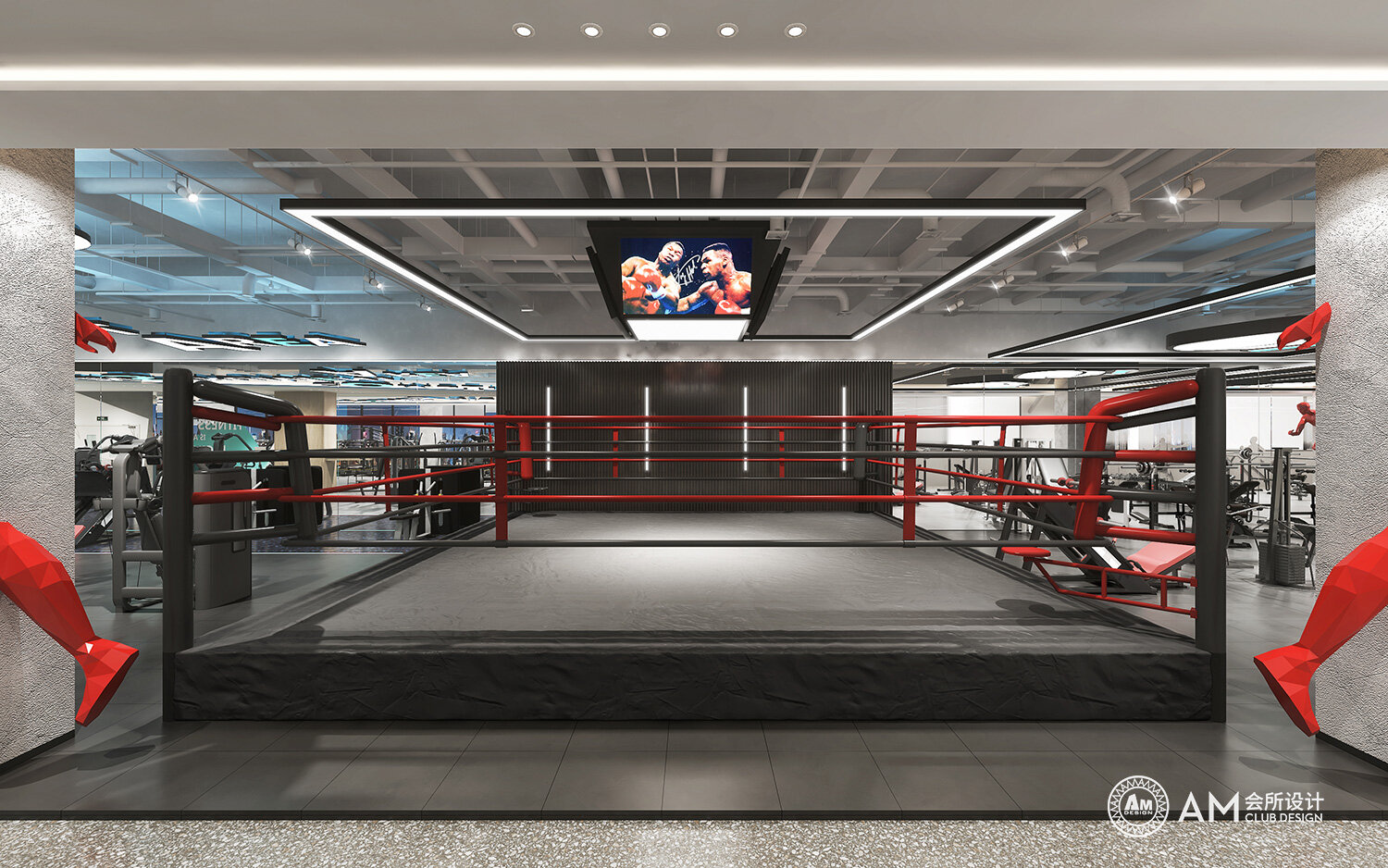 AM DESIGN | Boxing area design of Hefei Gymnasium