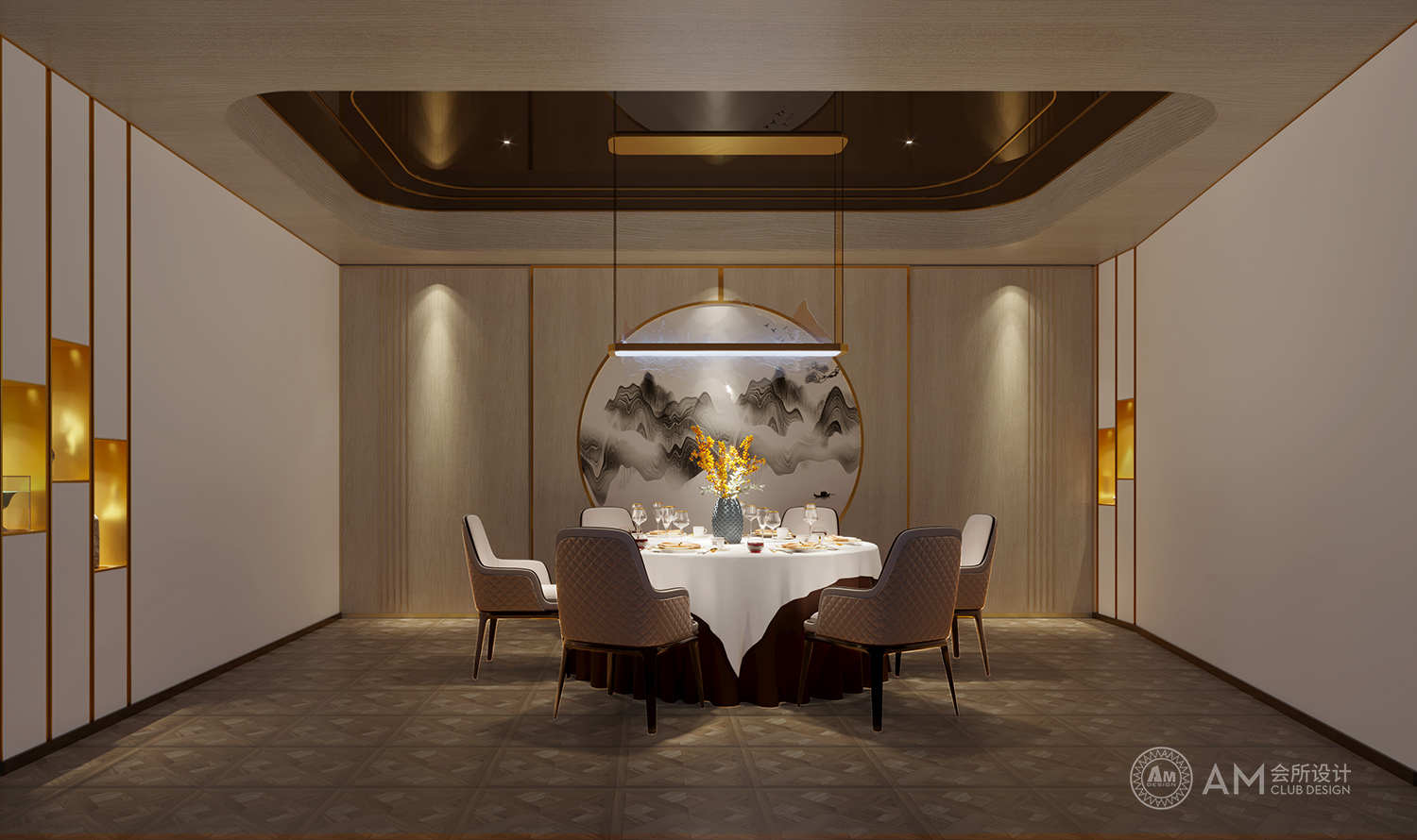 AM DESIGN | Private room design of lishiyuan Spa Club Restaurant