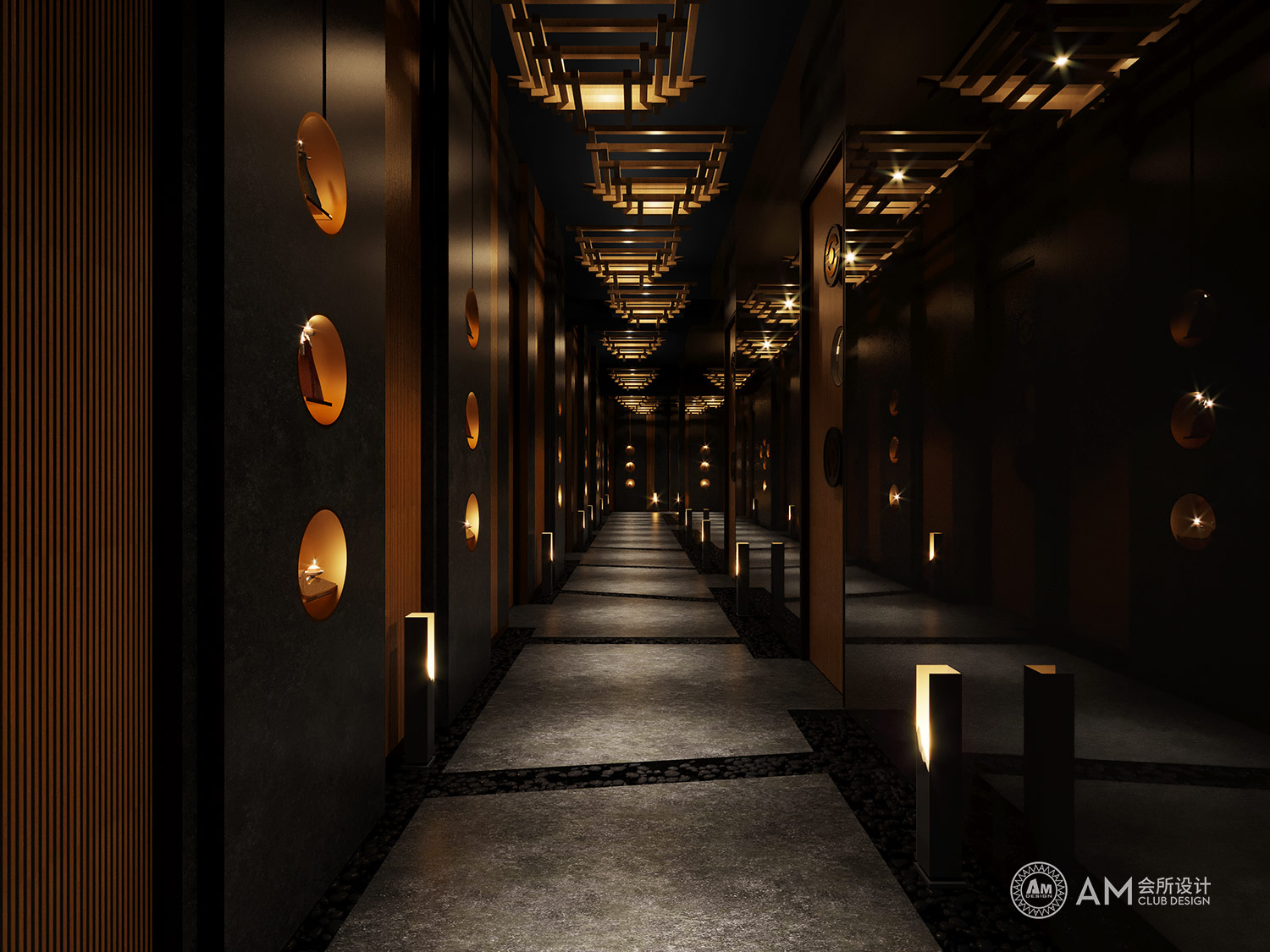 AM DESIGN | Design of lishiyuan Spa Club corridor