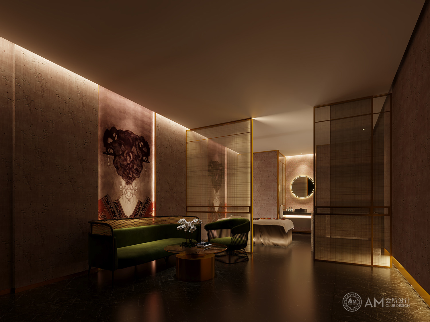 AM DESIGN | Spa room design of lishiyuan Spa Club