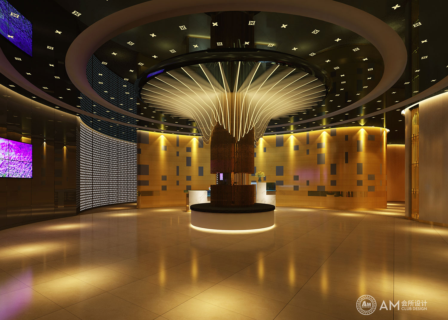 AM DESIGN | Lobby design of top spa spa in Sijihuacheng