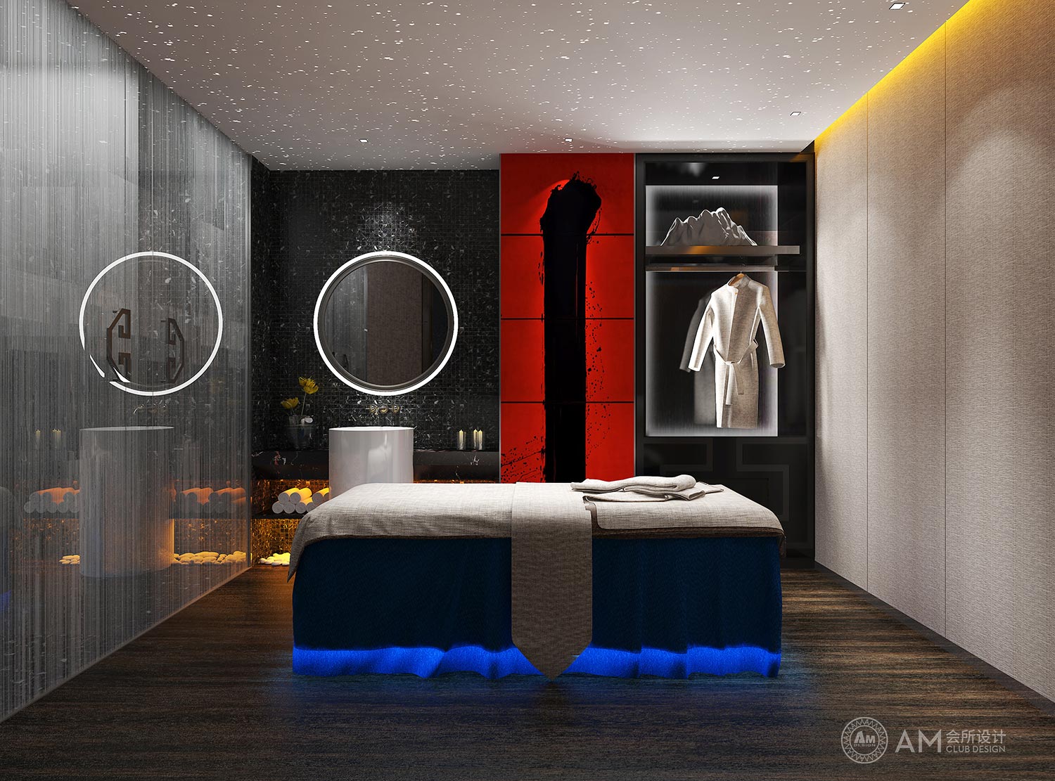 AM DESIGN | Spa room design of Top Spa Club in Joy City