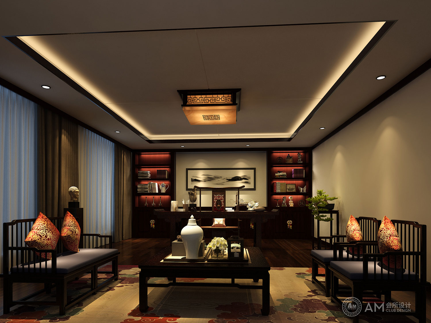 AM DESIGN | Design of negotiation area of qilinhui Top Spa Club