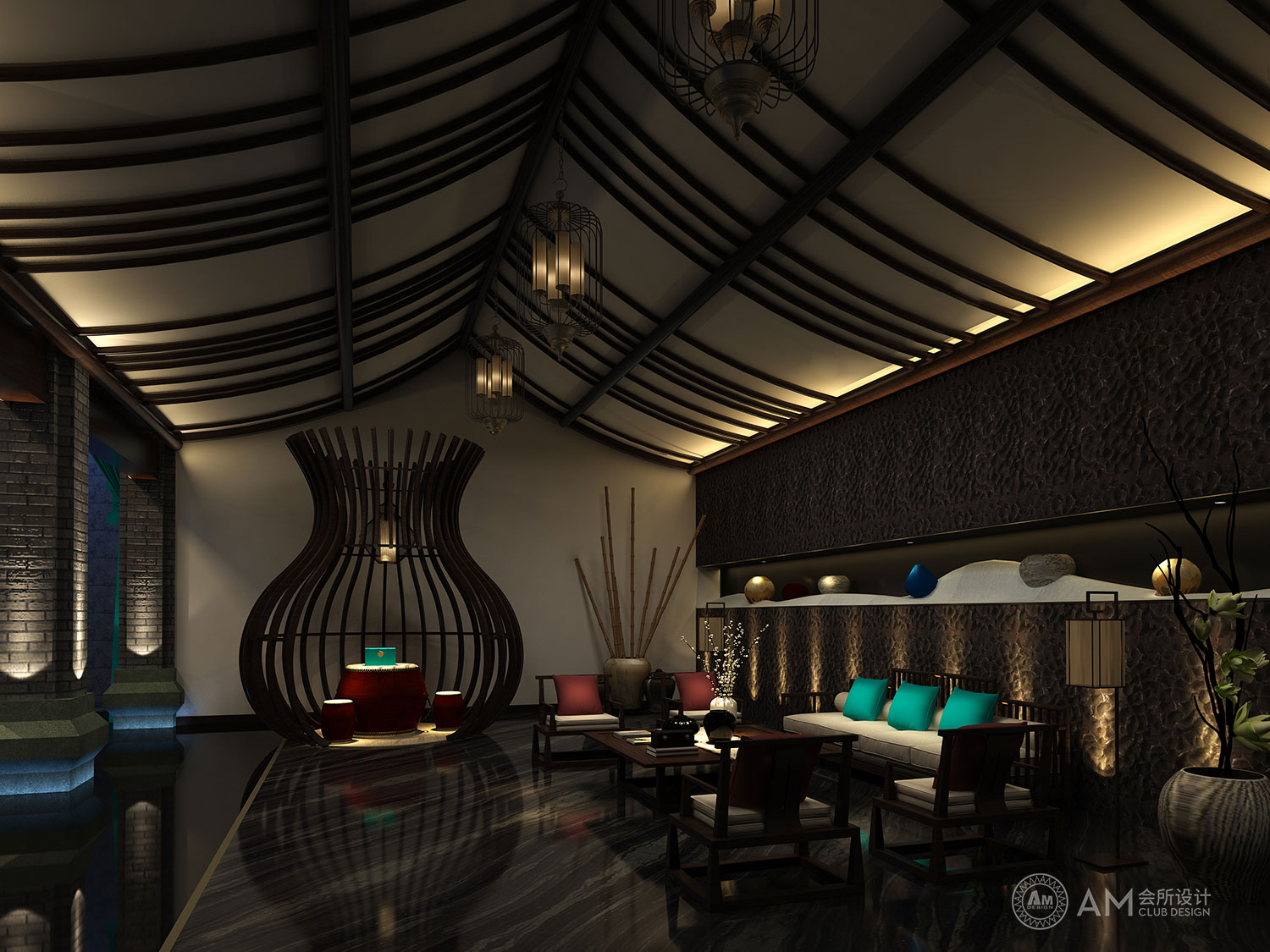 AM DESIGN | Design of qilinhui Top Spa Club Hall