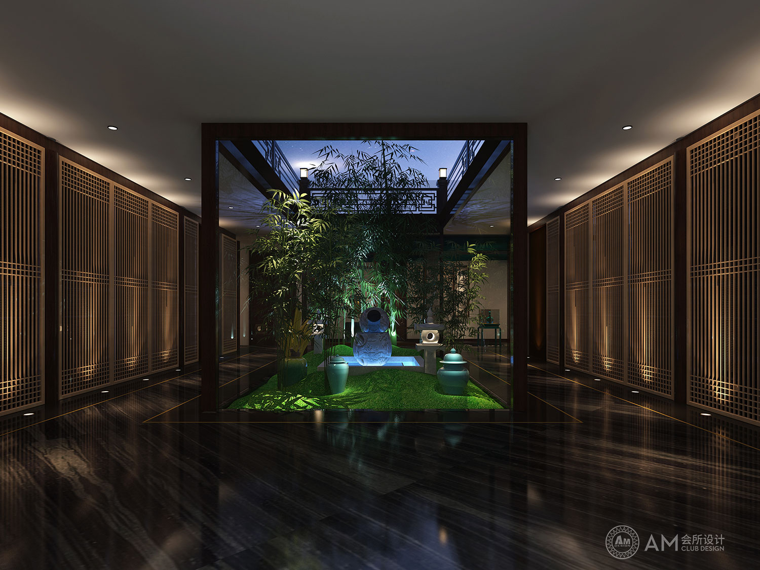 AM DESIGN | Atrium design of qilinhui Top Spa Club