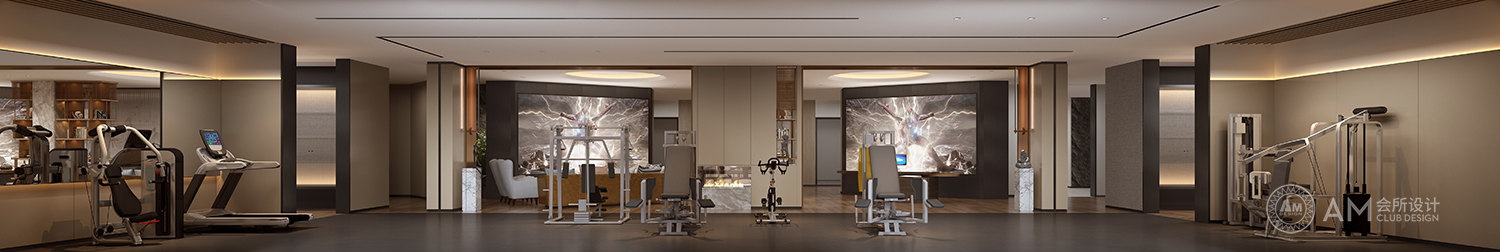 Design of Lingshi private fitness club—AM