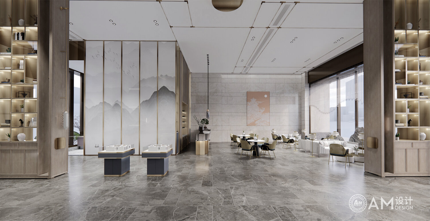 AM DESIGN | Design of the negotiation area for the sales office of Hanshui Huafu, Shaanxi
