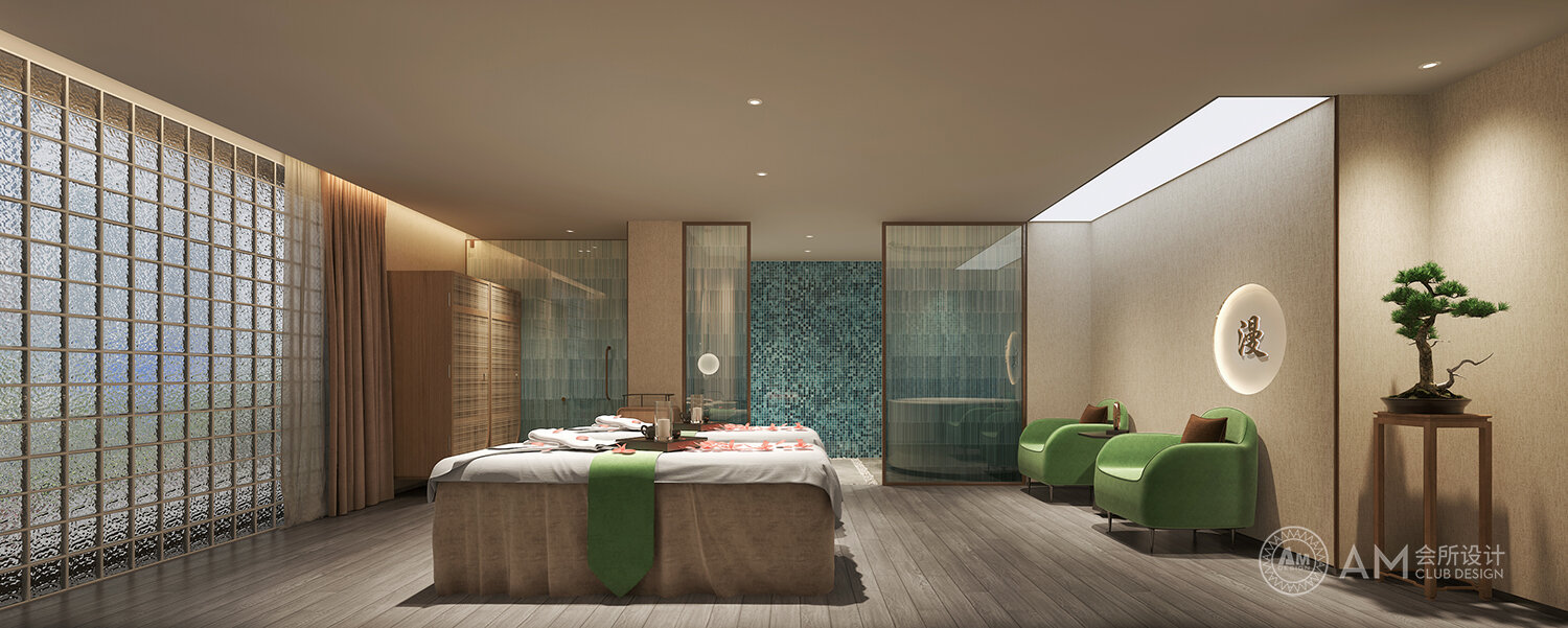 AM | diffuse space spa club spa room design
