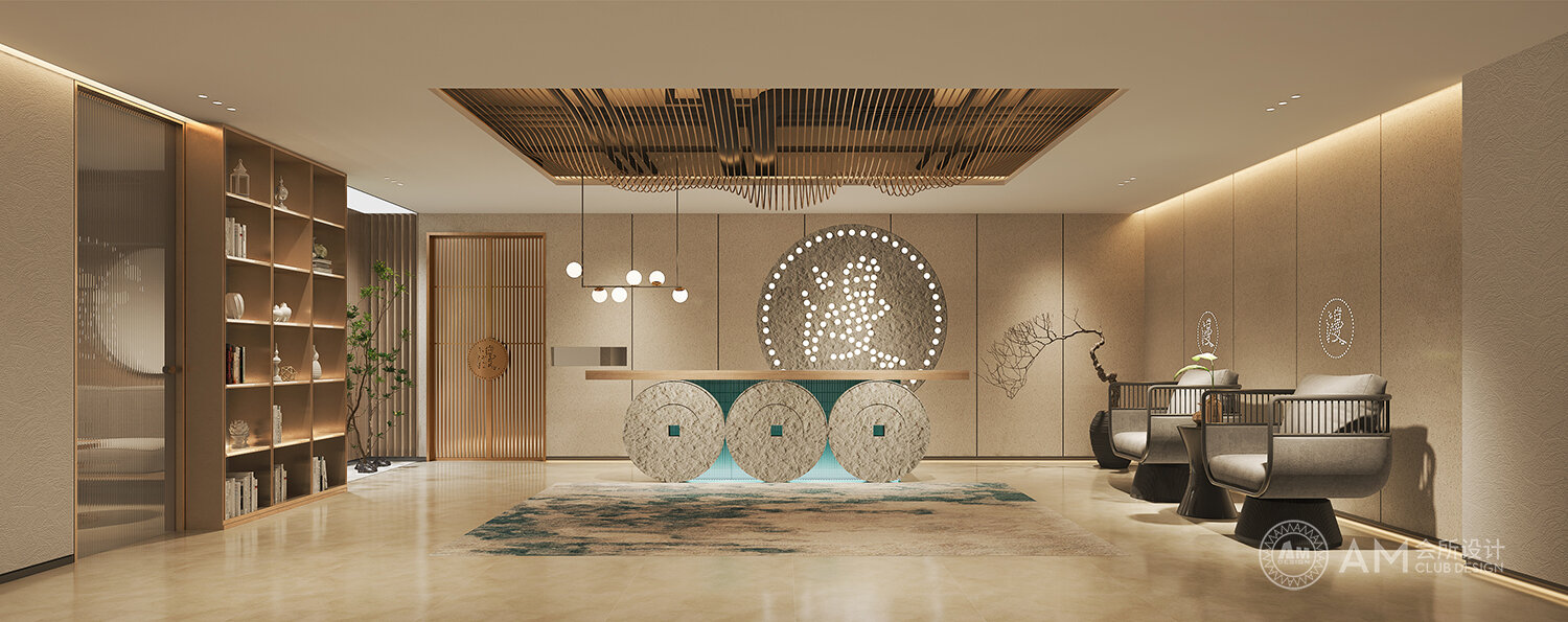 AM DESIGN | The lobby design of Beijing Man Space SPA Club