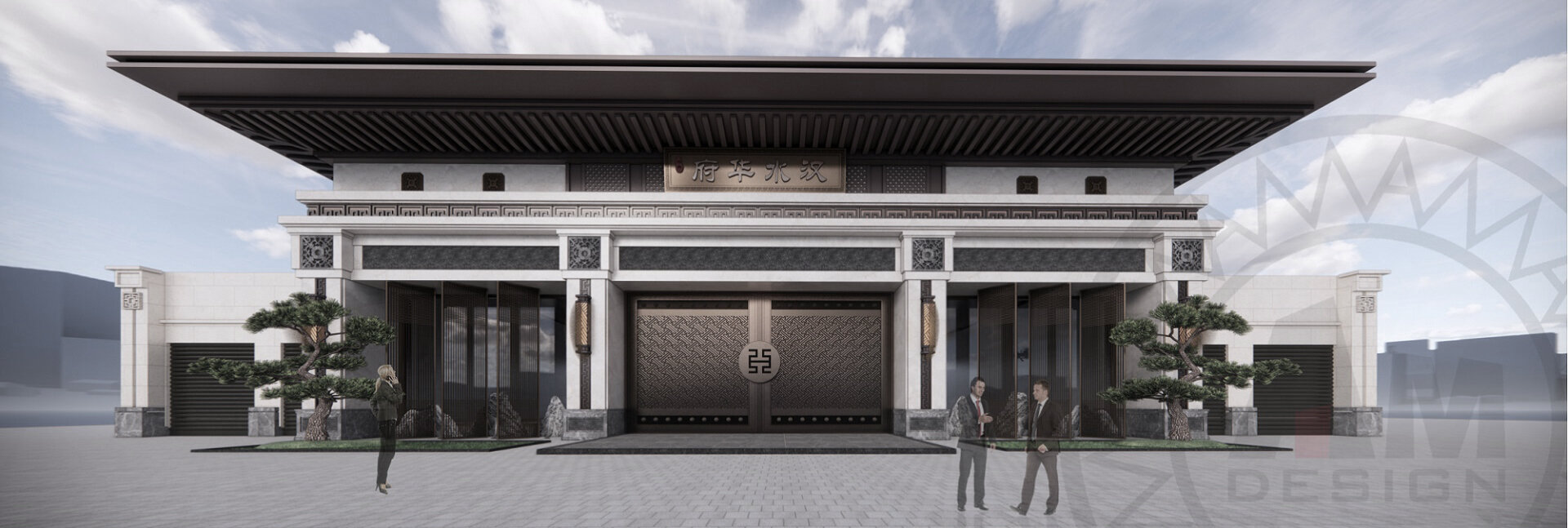 AM DESIGN | Architectural exterior design of the sales office in Hanshui Huafu, Shaanxi